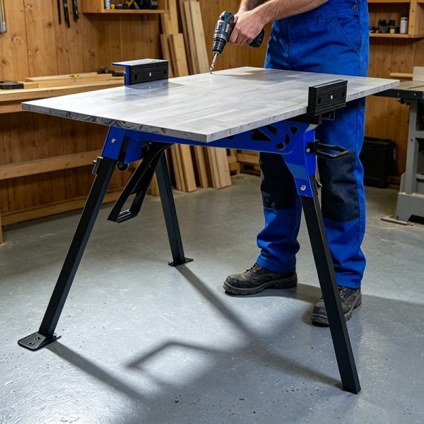 Soontools 25700 Folding Jawhorse Work Table with Footrest
