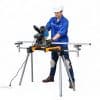 Professional Miter Saw Stand Miter Saw Workbench with 2860mm Support Length, Lightweight 11kg – Max Load 150kg (26000）